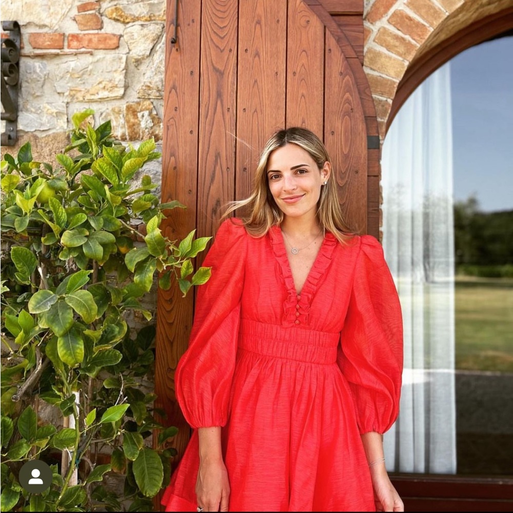 ZIMMERMANN DRESS NWT RED DRESS SIZE 1 (4-6 US)